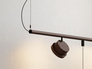 Electrified lighting track SKYNE TRACK CORTEN Genuit