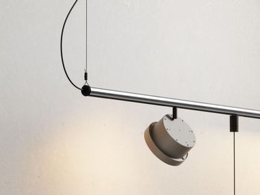 Electrified lighting track SKYNE TRACK SILVER Genuit