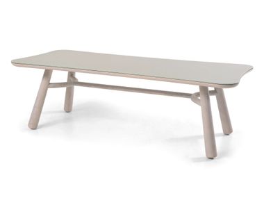 Rectangular lacquered glass table CLUB 133 Gervasoni