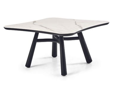 Square porcelain stoneware table CLUB 132 Gervasoni
