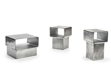 Tavolino in alluminio da salotto KIRA 43/44/46 Gervasoni