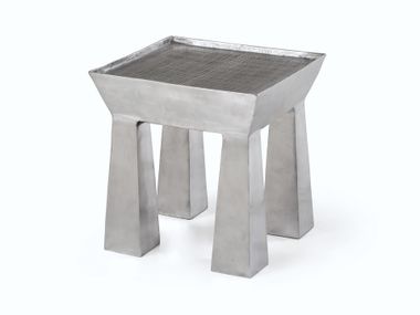 Square low aluminium coffee table MEDLEY 42 Gervasoni
