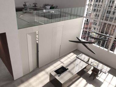 Wooden door / boiserie INFINITY L25 LACCATO Ghizzi & Benatti