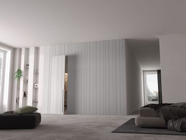 Wooden door / boiserie INFINITY STRIP 9S Ghizzi & Benatti
