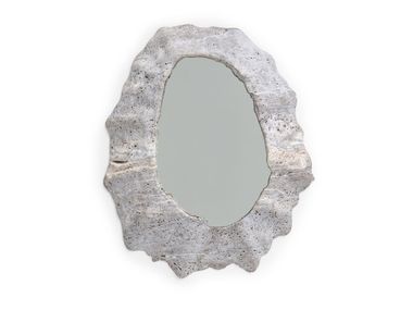 Specchio rotondo in travertino da parete LAPA MIRROR Ginger & Jagger