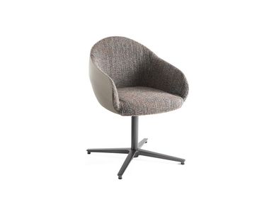 Swivel chair with armrests with spoke base APHIRA Giorgetti