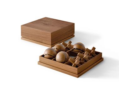 Table-top wooden game DOUBLE TRAP Giorgetti