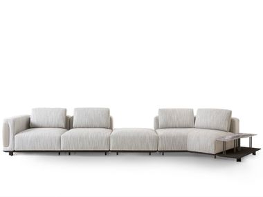 Modular fabric sofa with storage space NEREIDE Giorgetti