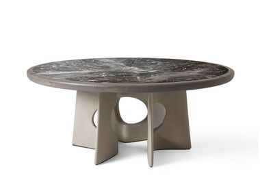 Round ash dining table YUAN Giorgetti