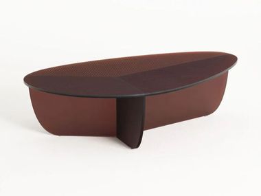 Low crystal central coffee table AKUR Glas Italia