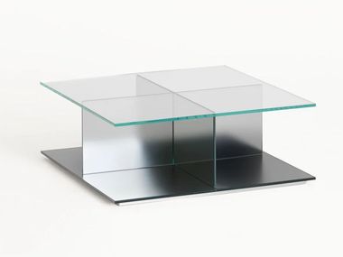 Low crystal coffee table CARTESIO Glas Italia