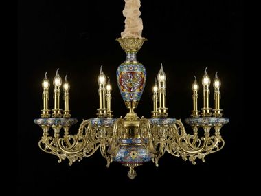 Metal chandelier P28087-10 Goldsure