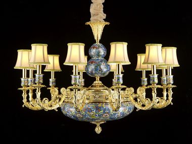 Copper chandelier P28088A-12 Goldsure