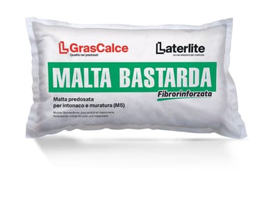 Laterlite, GRASCALCE MALTA BASTARDA FIBRORINFORZATA Malta bastarda fibrorinforzata predosata