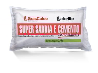 Laterlite, GRASCALCE SUPER SABBIA E CEMENTO FIBRORINFORZATO Massetto fibrorinforzato predosato