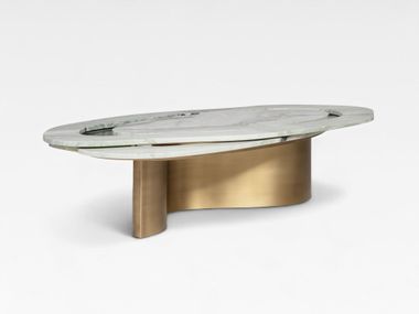 Mesita de mármol para salón BENAGIL Greenapple