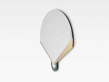 Wall mirror with marble and brass details OGI Greenapple