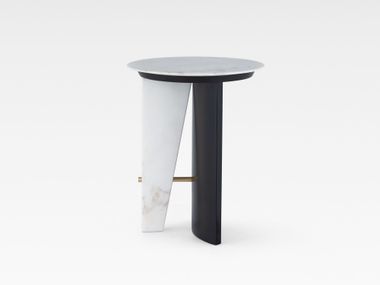Calacatta marble high side table FOICE Greenapple