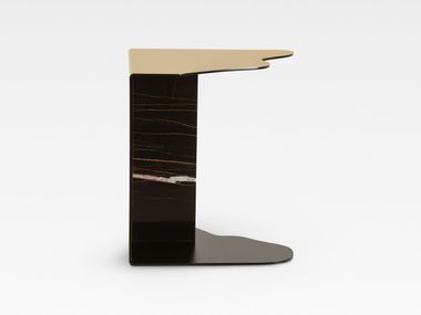 Metal and marble side table RAW Greenapple