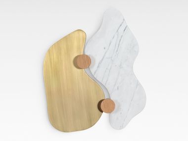 Wanddekorationsobjekt aus Messing ROSSIM Greenapple