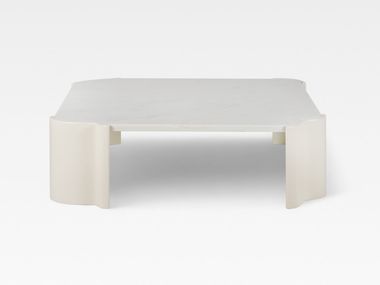 Square Calacatta marble central coffee table SALEMAS Greenapple