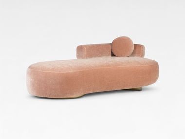 Divano letto lineare in tessuto TWINS Greenapple