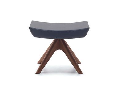 Rectangular fabric and wood pouf ATHENA Gruppo Fox