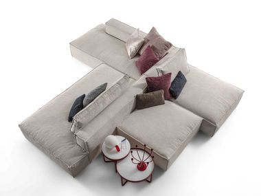 Double-sided fabric sofa with removable cover BOSS Gruppo Fox
