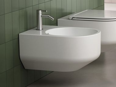 Wall-hung ceramic bidet ELIK Gruppo Geromin