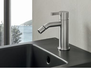 Gruppo Geromin, LIO Miscelatore per bidet monoforo da piano in acciaio inox