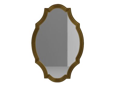 Oval wall-mounted wooden mirror DW8109.100 Guerra Vanni