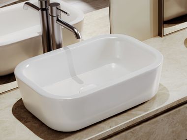 Rectangular countertop washbasin VENTO HATRIA