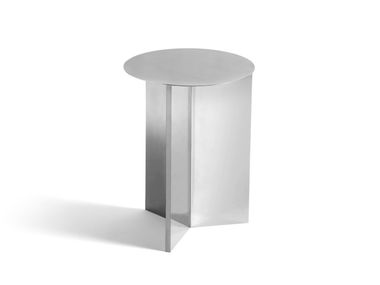 Round steel side table HAY - SLIT ROUND 35 MIRROR In Stock