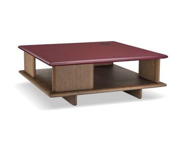 Square wooden central coffee table with storage space SALVER HC28 maison