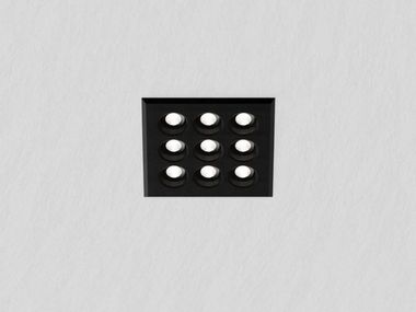 Recessed LED aluminium spotlight NIO IN 3x3 HER