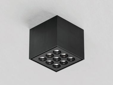 Square LED aluminium spotlight NIO ON 3x3 HER
