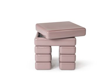 Square coffee table with storage space BRICK HESSENTIA
