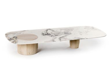 Rectangular low marble coffee table JOSS HESSENTIA