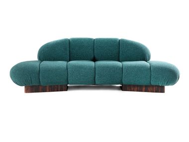 3 seater curved fabric sofa KIRO HESSENTIA