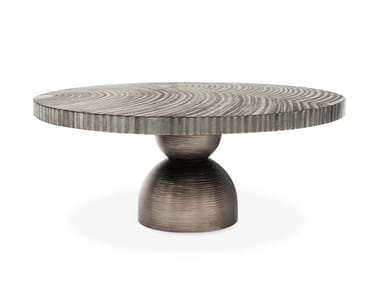 Tavolo rotondo con top in finitura artistica OTTO HESSENTIA