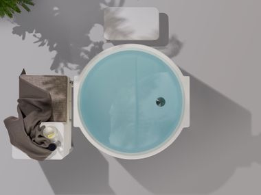 Freistehende runde Badewanne PC-A900/PICCOLA HIDEO