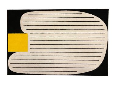 Striped rectangular fabric rug LIS - FOREST HIS