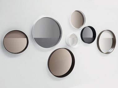 Specchio rotondo da parete con cornice HORIZON LINEA Sovet italia