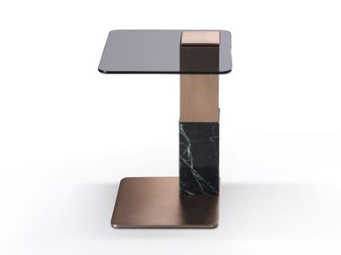 Square glass side table GEOMETR HOTHING