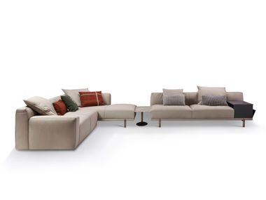 Sofá modular de canto de pele NATURE HOTHING