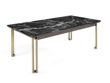 Fixed rectangular marble table BOND HURTADO