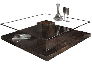 Square glass coffee table CITY HURTADO