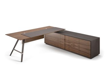 Escritorio de oficina ejecutivo de madera con cajones CONNECT HURTADO