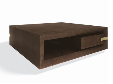 Low wooden coffee table with storage space CORAL HURTADO