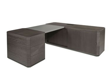 L-shaped wooden executive desk EMERALD HURTADO